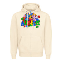 Sandshell autism stitch with lilo Zipper Hoodie - AdoDesignShop