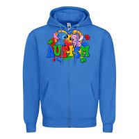 True Royal autism stitch with lilo Zipper Hoodie - AdoDesignShop
