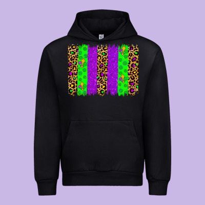 Mardi Gras Brush Stoke Urban Hoodie Designed By Jahusdesignshop