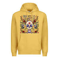 Antique Gold dia de los muertos Premium Hoodie - CowhideDigitalArt