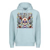 Blue Mist dia de los muertos Premium Hoodie - CowhideDigitalArt