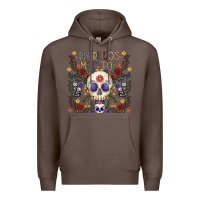 Coffee dia de los muertos Premium Hoodie - CowhideDigitalArt