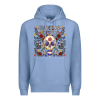 Colony Blue dia de los muertos Premium Hoodie - CowhideDigitalArt