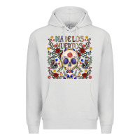 Dove Grey dia de los muertos Premium Hoodie - CowhideDigitalArt