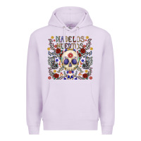 Lilac dia de los muertos Premium Hoodie - CowhideDigitalArt