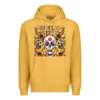 Mustard dia de los muertos Premium Hoodie - CowhideDigitalArt