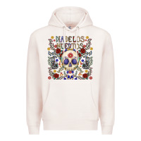 Pale Pink dia de los muertos Premium Hoodie - CowhideDigitalArt