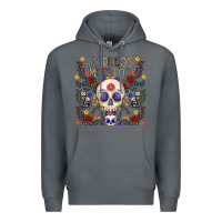 Rock dia de los muertos Premium Hoodie - CowhideDigitalArt