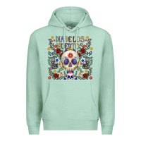 Seafoam dia de los muertos Premium Hoodie - CowhideDigitalArt