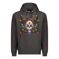 Smoke dia de los muertos Premium Hoodie - CowhideDigitalArt