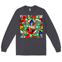 Smoke christmas coffee cups bell and candy cane with leopard and plaid Long Sleeve Tee - BundleAndBundleShop
