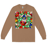 Toasted Coconut christmas coffee cups bell and candy cane with leopard and plaid Long Sleeve Tee - BundleAndBundleShop