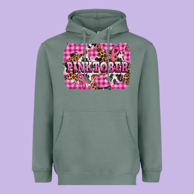Pinktober With Cancer Ribbon Heavyweight Hoodie Designed By Adodesignshop