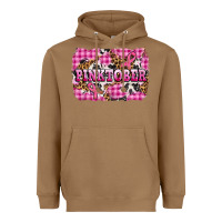 Toasted Coconut pinktober with cancer ribbon Heavyweight Hoodie - AdoDesignShop