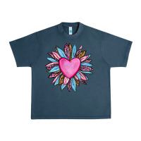 Midnight Navy valentine's day sunflower olivia Urban Heavy Tee - OliviaCreatesArt