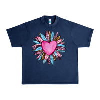 Navy valentine's day sunflower olivia Urban Heavy Tee - OliviaCreatesArt