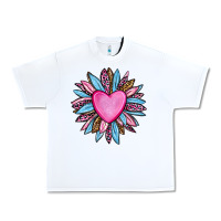 White valentine's day sunflower olivia Urban Heavy Tee - OliviaCreatesArt