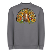 Storm Western Leopard Sunflower Goat Rainbow Heavyweight Sweatshirt - BarkalooDesign