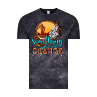 Cloud Black something in the orange olivia Vintage Tee - OliviaCreatesArt