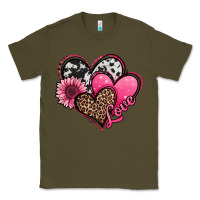 Army Green valentines day western hearts and sunflower Classic Tee - Jasminsmagicworld