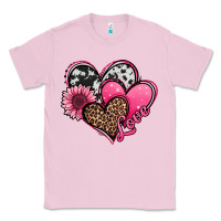 Bubblegum Pink valentines day western hearts and sunflower Classic Tee - Jasminsmagicworld