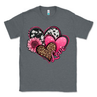 Charcoal Heather valentines day western hearts and sunflower Classic Tee - Jasminsmagicworld