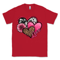 Red valentines day western hearts and sunflower Classic Tee - Jasminsmagicworld