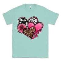 Seafoam valentines day western hearts and sunflower Classic Tee - Jasminsmagicworld
