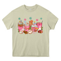 Mossy Pink gingerbread coffee cups Heavy Core Tee - texasbilliewilder