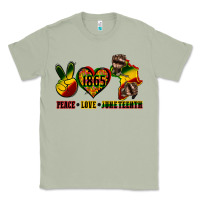 Matcha peace love juneteenth Classic Tee - CowGirlArtShop