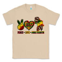 Mushroom peace love juneteenth Classic Tee - CowGirlArtShop
