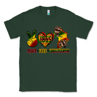 Sports Green peace love juneteenth Classic Tee - CowGirlArtShop