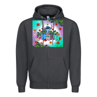 Smoke ohana stitch Zipper Hoodie - AdoDesignShop