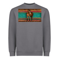 Storm western horse serape tooled leather leopard  sippy cup Heavyweight Sweatshirt - BarkalooDesign