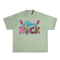 Oil Green you rock valentine's day olivia Urban Heavy Tee - OliviaCreatesArt