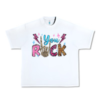 White you rock valentine's day olivia Urban Heavy Tee - OliviaCreatesArt