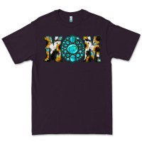 Plum Sunflower Cowhide Turquoise Gemstone Mom Premium Tee - Jasminsmagicworld