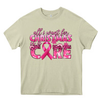 Mossy all i want for christmas is a cure breast cancer Heavy Core Tee - texasbilliewilder