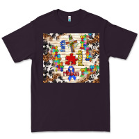 Plum faith puzzle ribbon Premium Tee - TumblerDesignByShophia