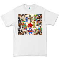White faith puzzle ribbon Premium Tee - TumblerDesignByShophia