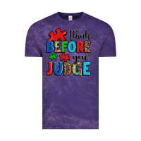 Cloud Purple think before you judge Vintage Tee - OliviaCreatesArt