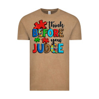 Vintage Coffee think before you judge Vintage Tee - OliviaCreatesArt