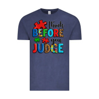 Vintage Denim think before you judge Vintage Tee - OliviaCreatesArt