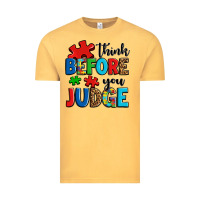 Vintage Mustard think before you judge Vintage Tee - OliviaCreatesArt