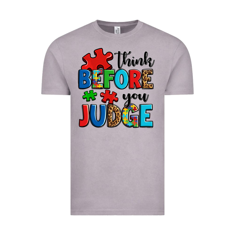 Think Before You Judge Vintage Tee by OliviaCreatesArt | Teevron