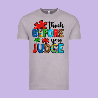 Think Before You Judge Vintage Tee Designed By Oliviacreatesart