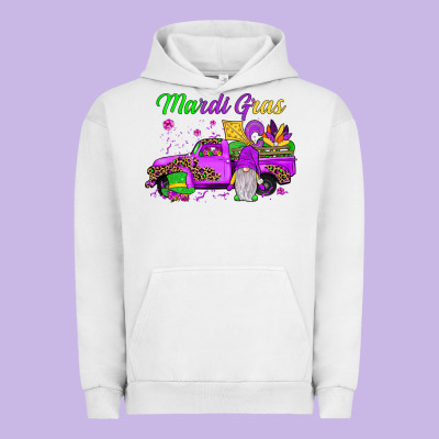 Mardi Gras Truck Gnome Urban Hoodie Designed By Jahusdesignshop