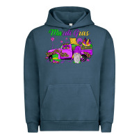 Pigment Midnight Navy mardi gras truck gnome Urban Hoodie - JahusDesignShop