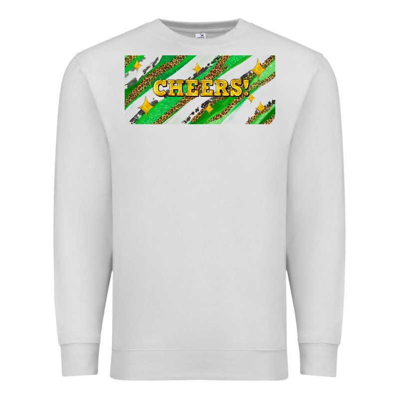 Leopar And Cowhide With Cheers Premium Sweatshirt by AdoDesignShop | Teevron