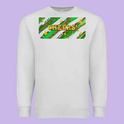 Leopar And Cowhide With Cheers Premium Sweatshirt Designed By Adodesignshop